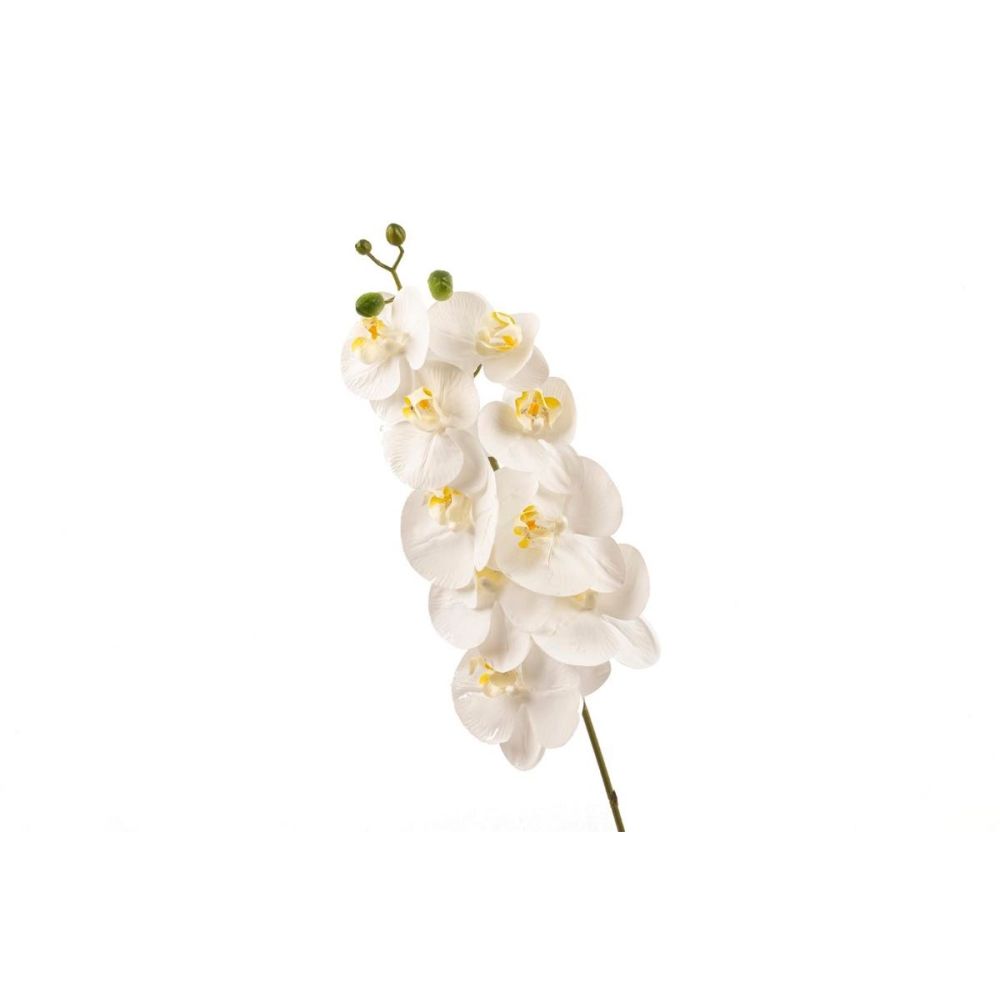Beyaz Tek Yapay Orkide 81cm